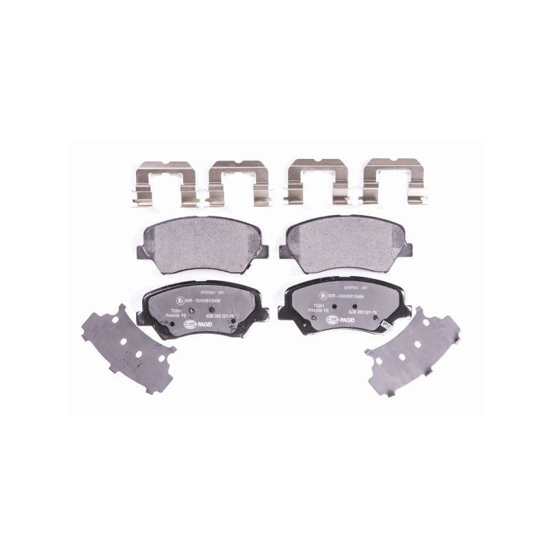 Pastiglie freno asse anteriore - HELLA BRAKE