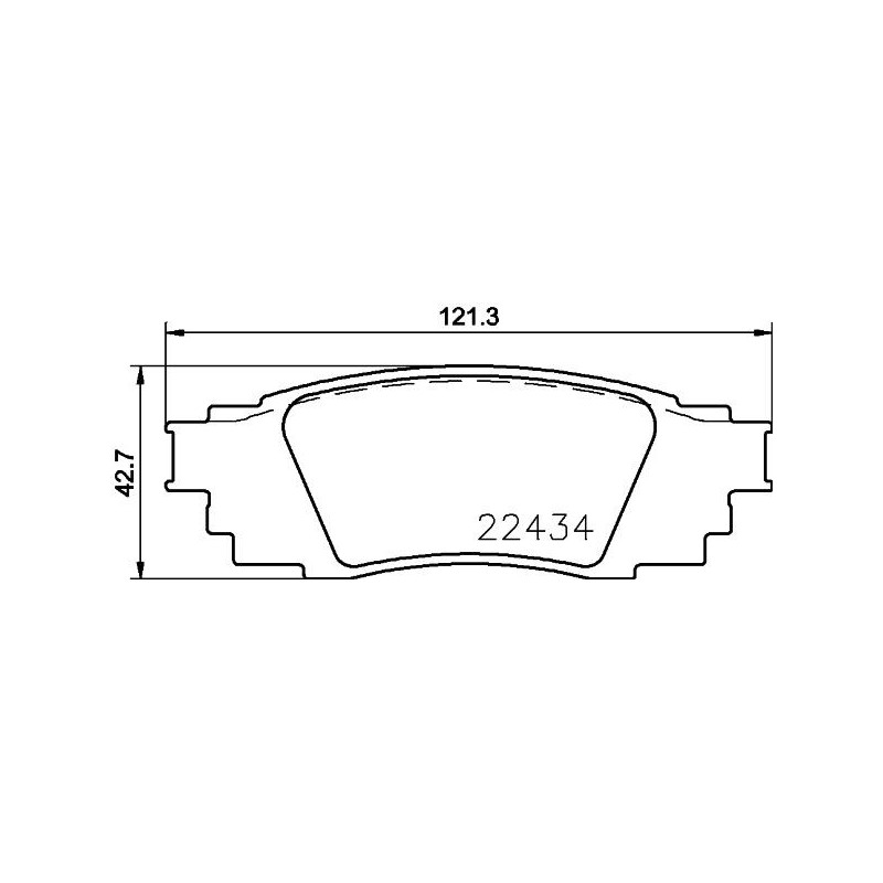 Pastiglie freno asse posteriore - HELLA BRAKE
