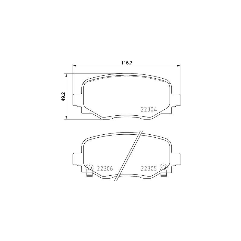 Pastiglie freno asse posteriore - HELLA BRAKE