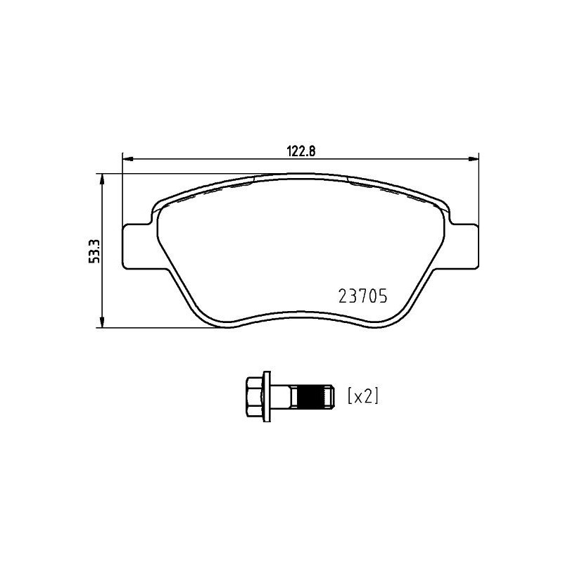 Pastiglie freno asse anteriore - HELLA BRAKE