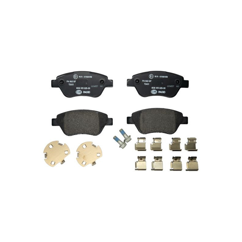 Pastiglie freno asse anteriore - HELLA BRAKE