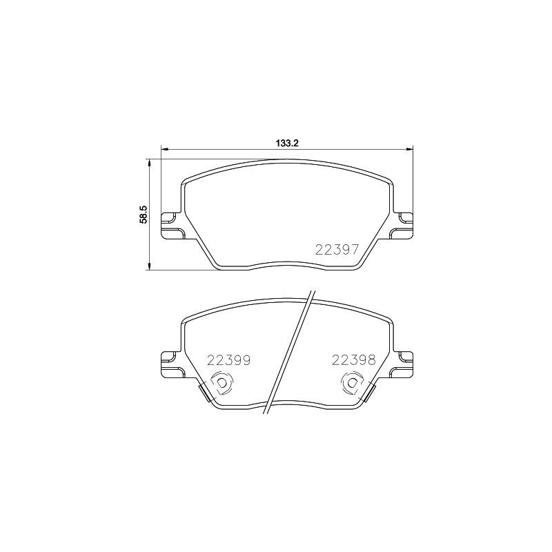 Pastiglie freno asse anteriore - HELLA BRAKE