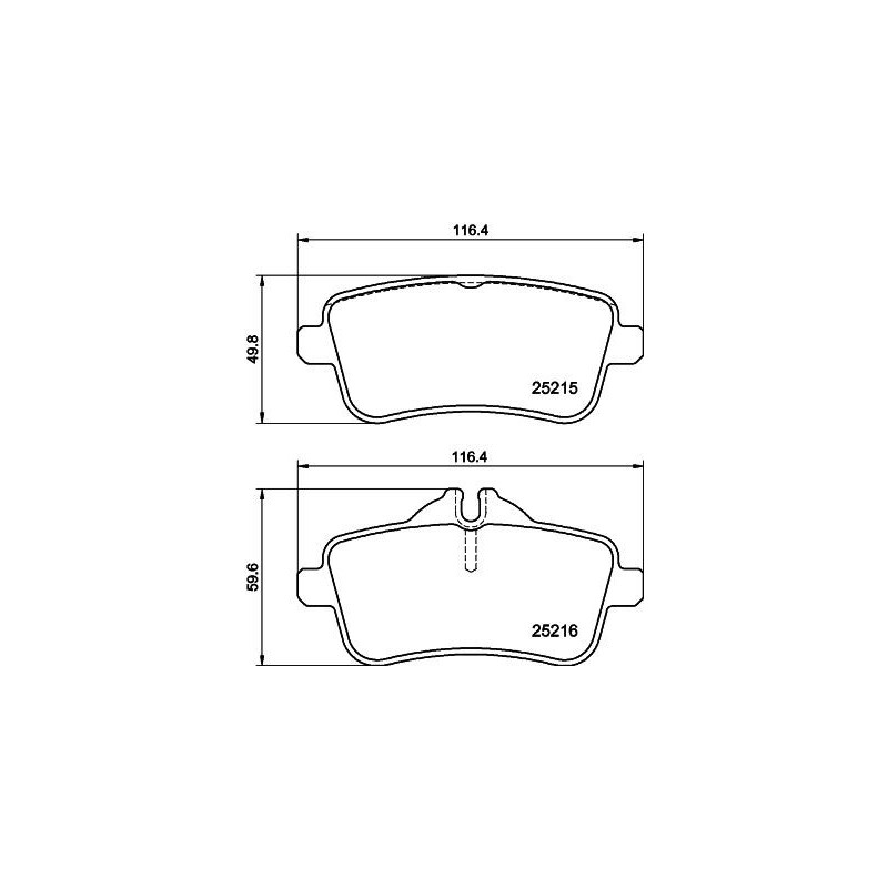 Pastiglie freno asse posteriore - HELLA BRAKE
