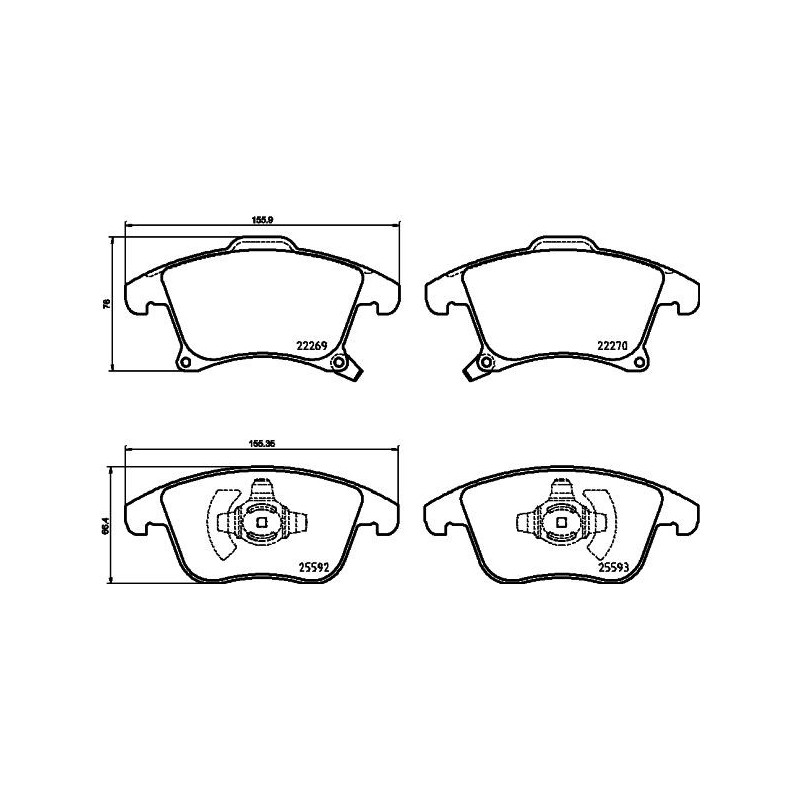 Pastiglie freno asse anteriore - HELLA BRAKE