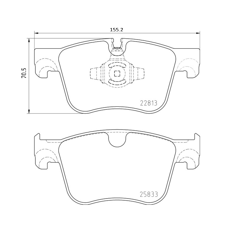 Pastiglie freno asse anteriore - BREMBO