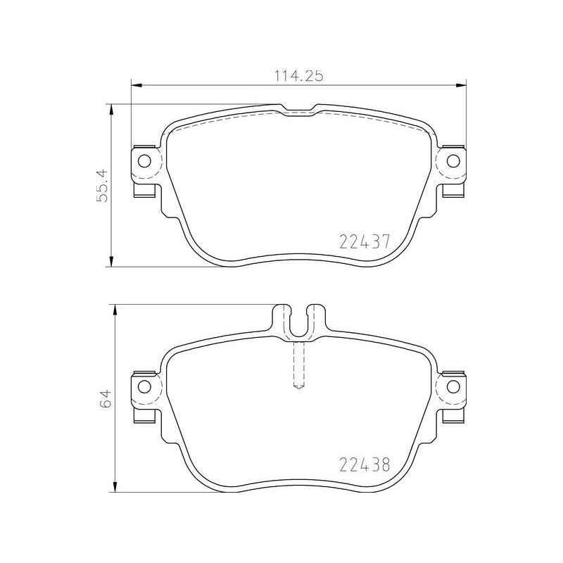 Pastiglie freno asse posteriore - BREMBO
