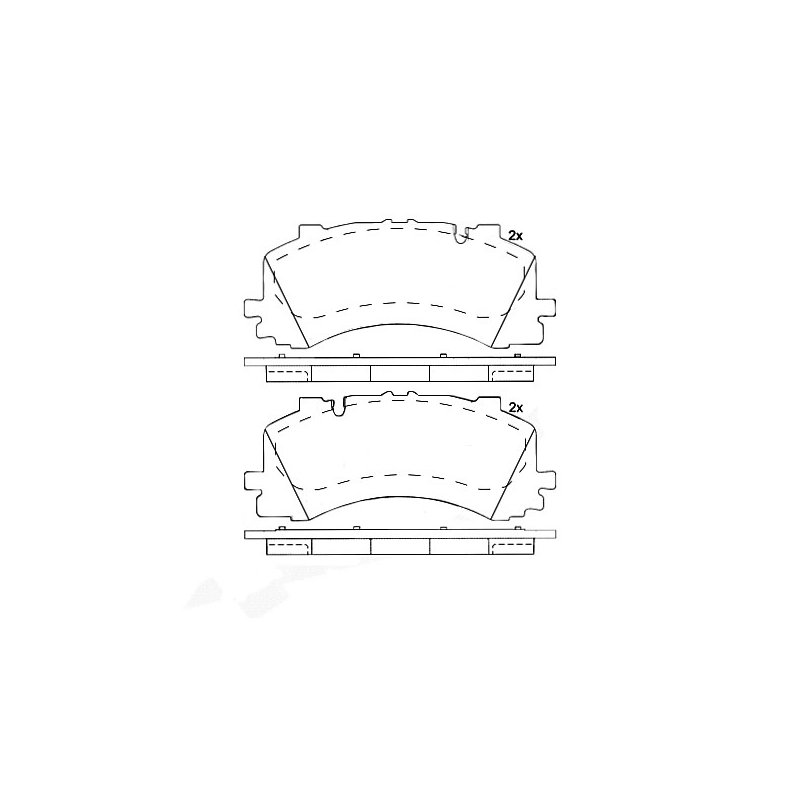 Pastiglie freno asse anteriore - BREMBO