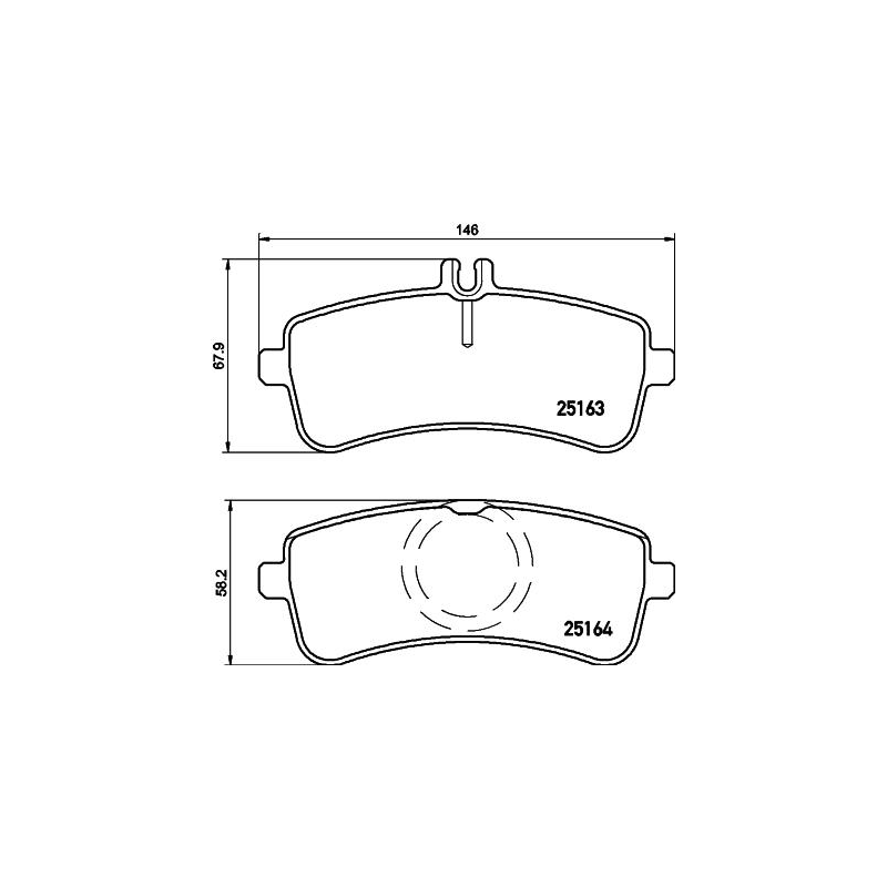 Pastiglie freno asse posteriore - BREMBO