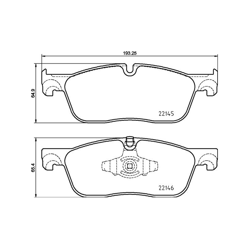 Pastiglie freno asse anteriore - BREMBO