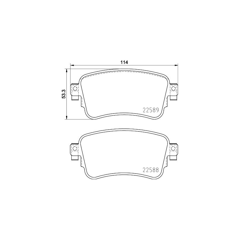 Pastiglie freno asse posteriore - BREMBO