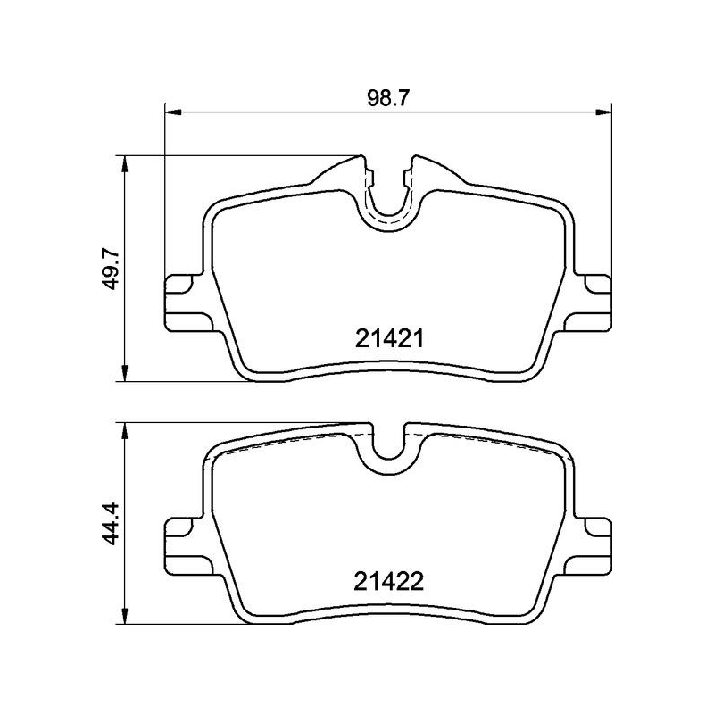 Pastiglie freno asse posteriore - BREMBO