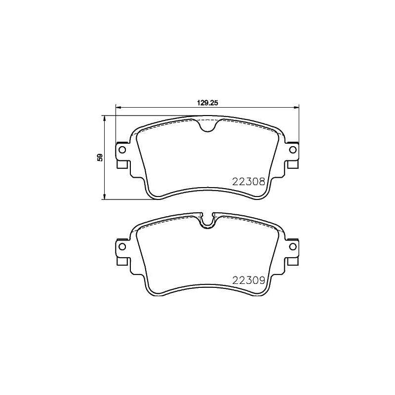 Pastiglie freno asse posteriore - BREMBO