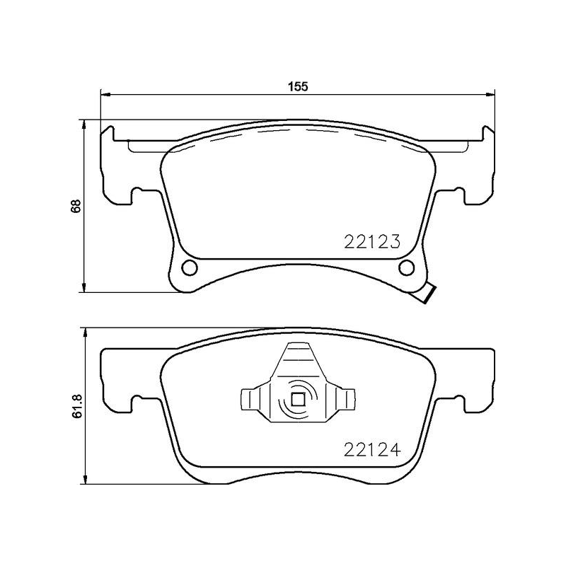 Pastiglie freno asse anteriore - BREMBO