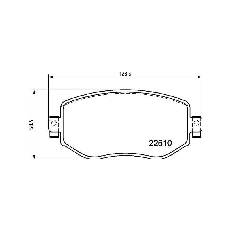Pastiglie freno asse anteriore - BREMBO