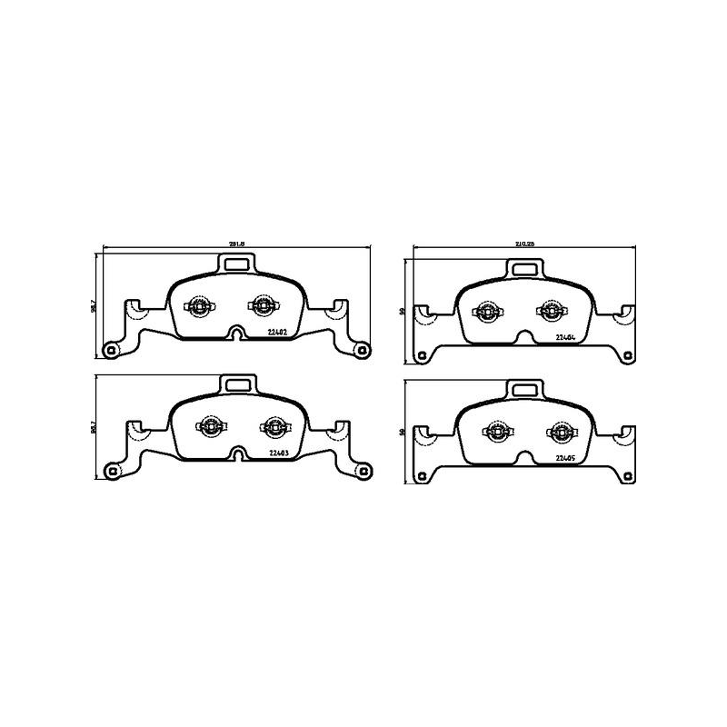Pastiglie freno asse anteriore - BREMBO
