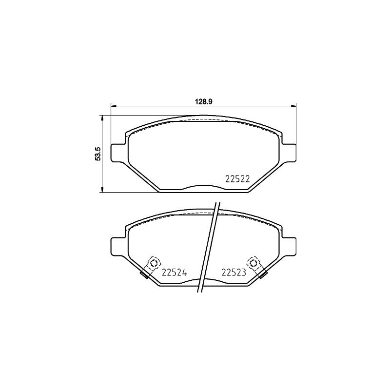 Pastiglie freno asse anteriore - BREMBO