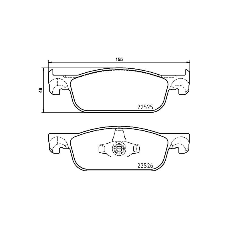 Pastiglie freno asse anteriore - BREMBO