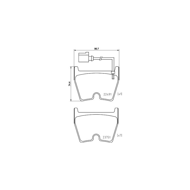 Pastiglie freno asse anteriore - BREMBO