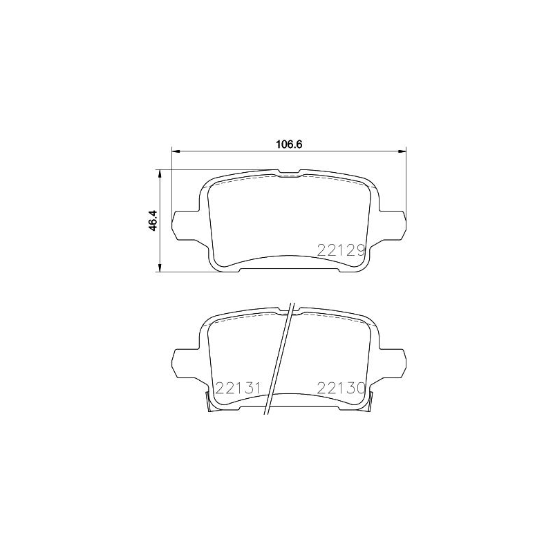Pastiglie freno asse posteriore - BREMBO
