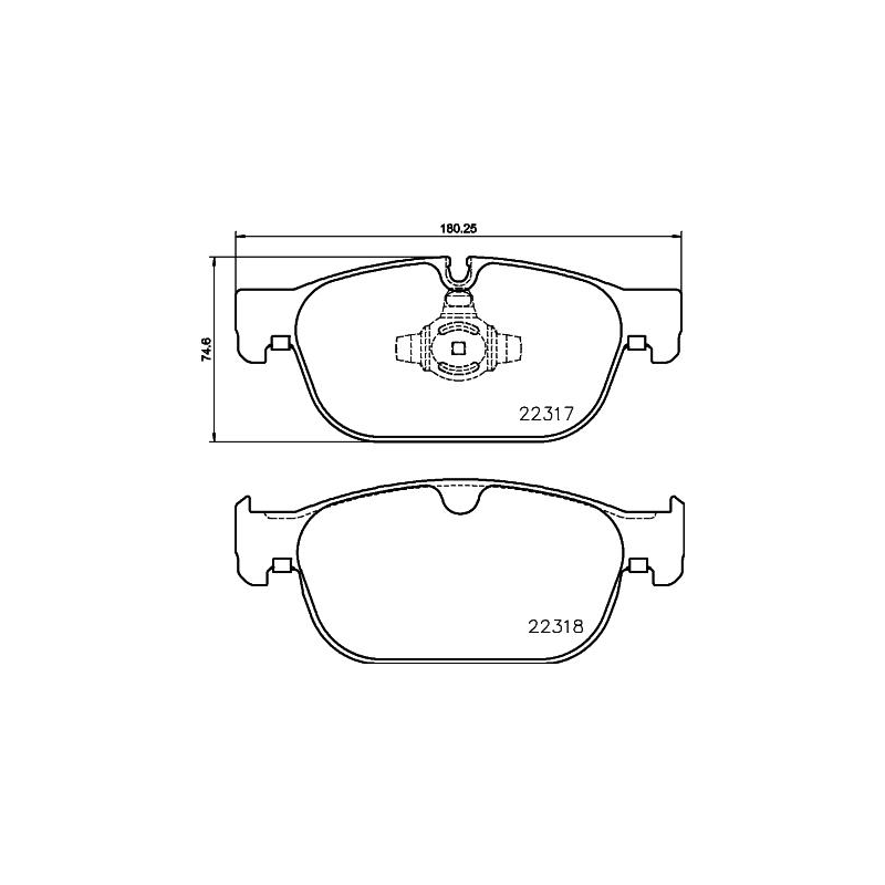 Pastiglie freno asse anteriore - BREMBO