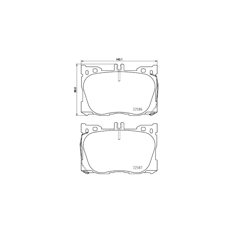 Pastiglie freno asse anteriore - BREMBO