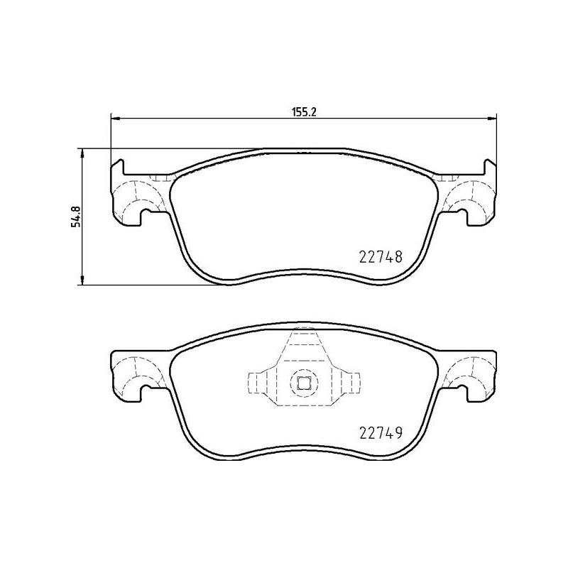 Pastiglie freno asse anteriore - BREMBO