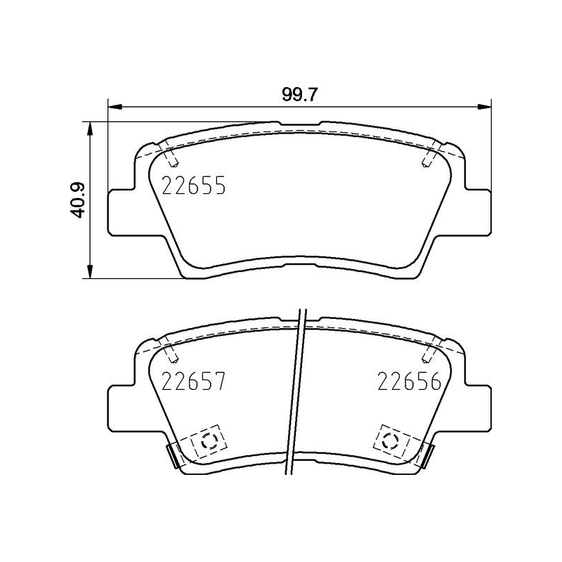 Pastiglie freno asse posteriore - BREMBO
