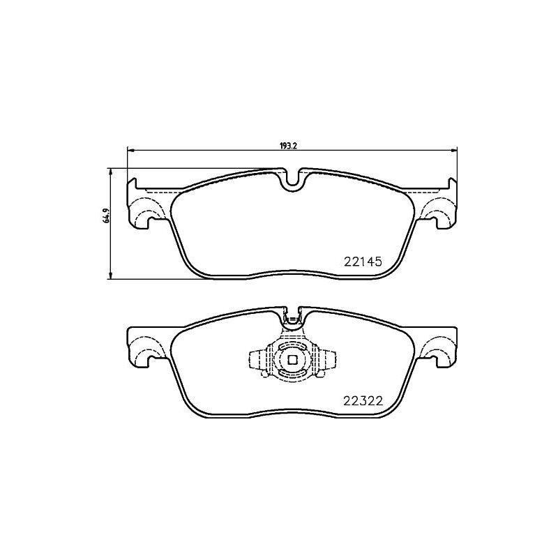 Pastiglie freno asse anteriore - BREMBO