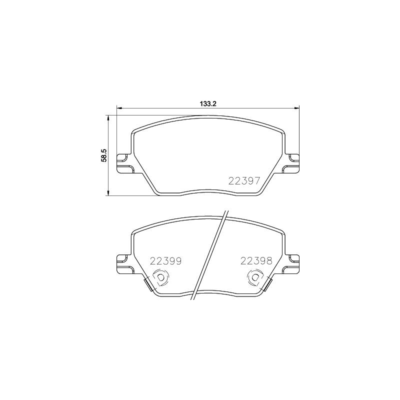 Pastiglie freno asse anteriore - BREMBO