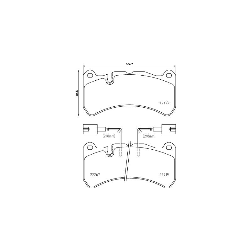 Pastiglie freno asse anteriore - BREMBO