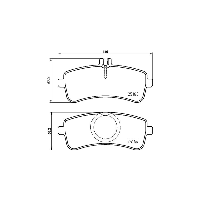 Pastiglie freno asse posteriore - BREMBO