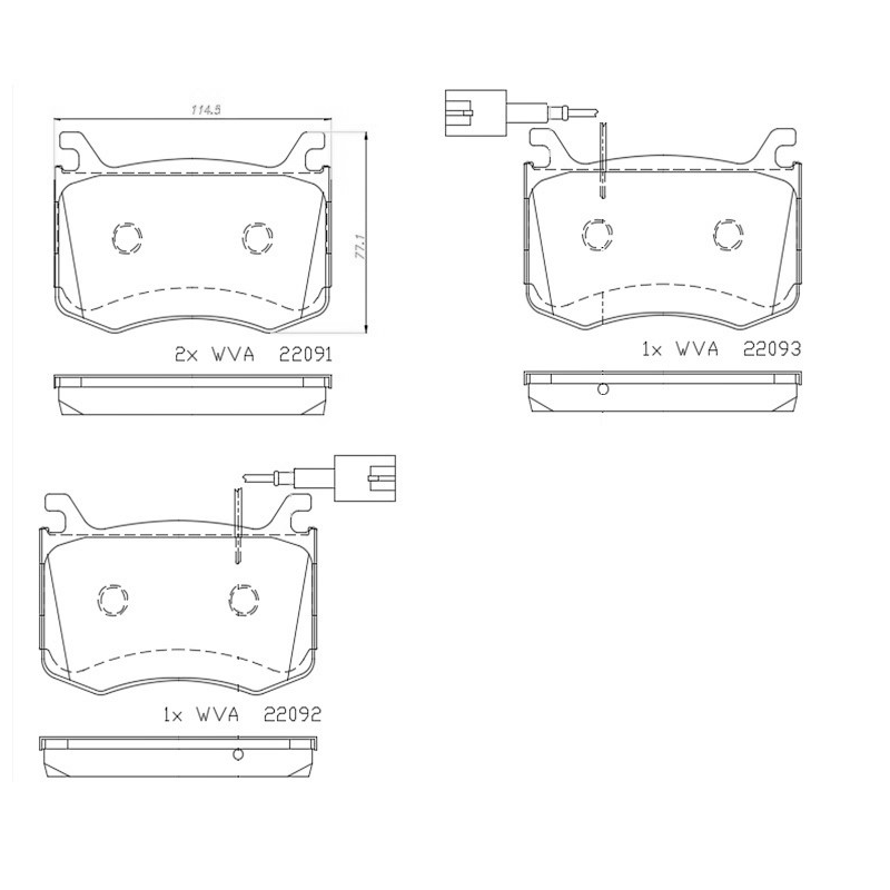 Pastiglie freno asse anteriore - BREMBO