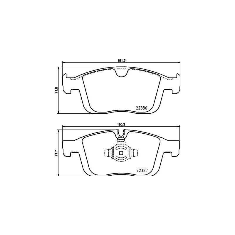 Pastiglie freno asse anteriore - BREMBO