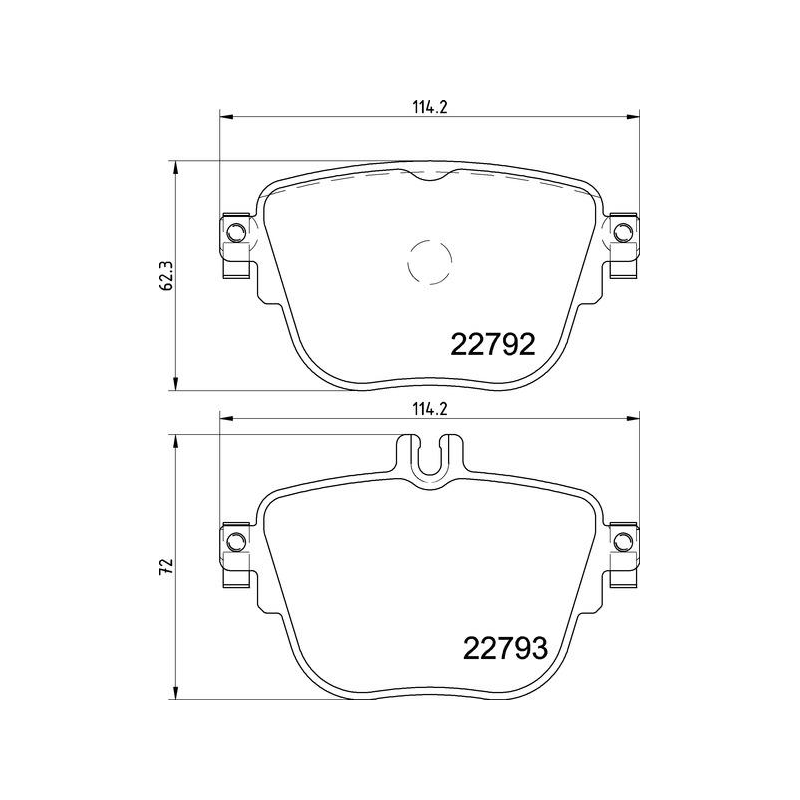 Pastiglie freno asse posteriore - BREMBO
