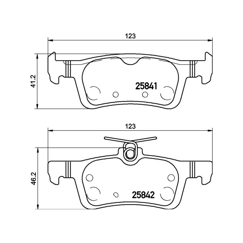 Pastiglie freno asse posteriore - BREMBO