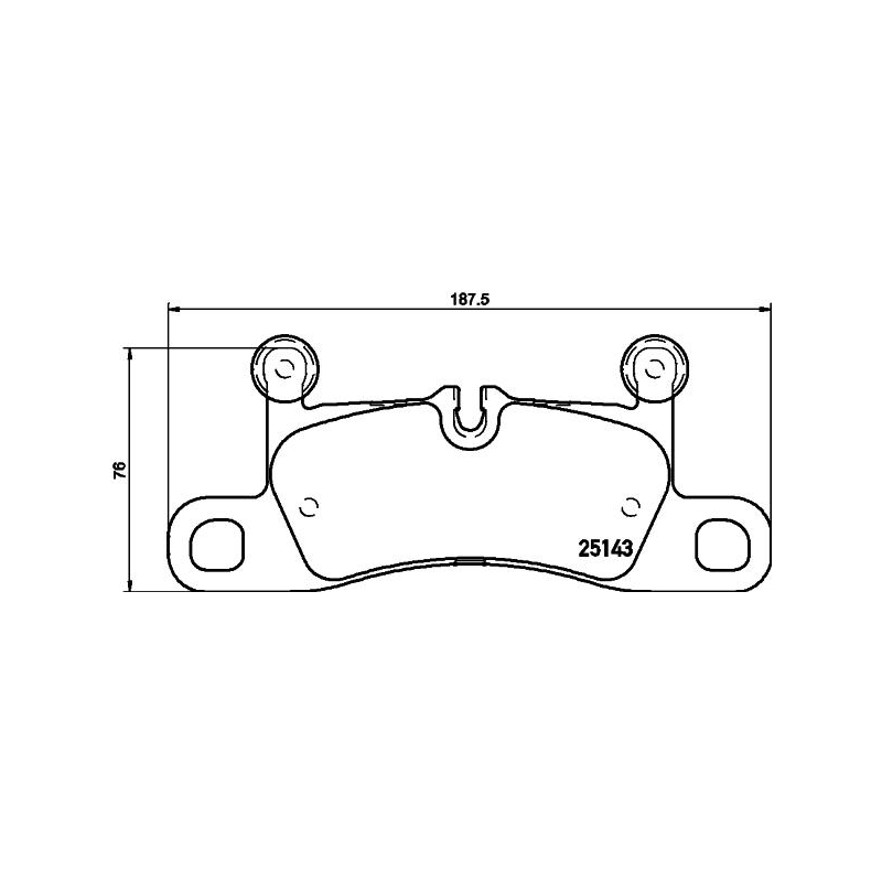 Pastiglie freno asse posteriore - BREMBO
