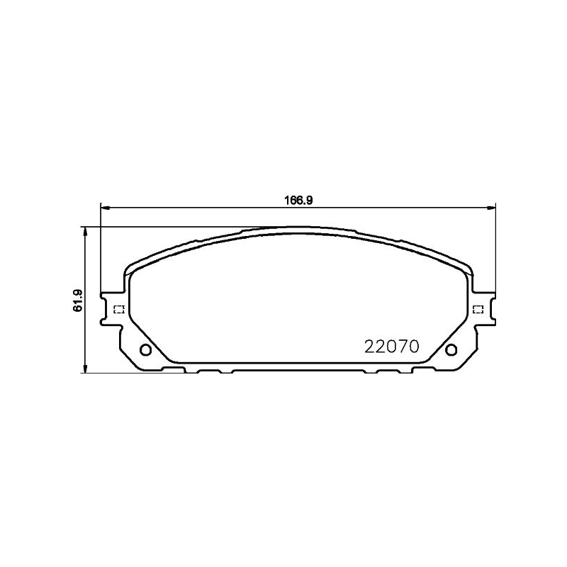 Pastiglie freno asse anteriore - BREMBO
