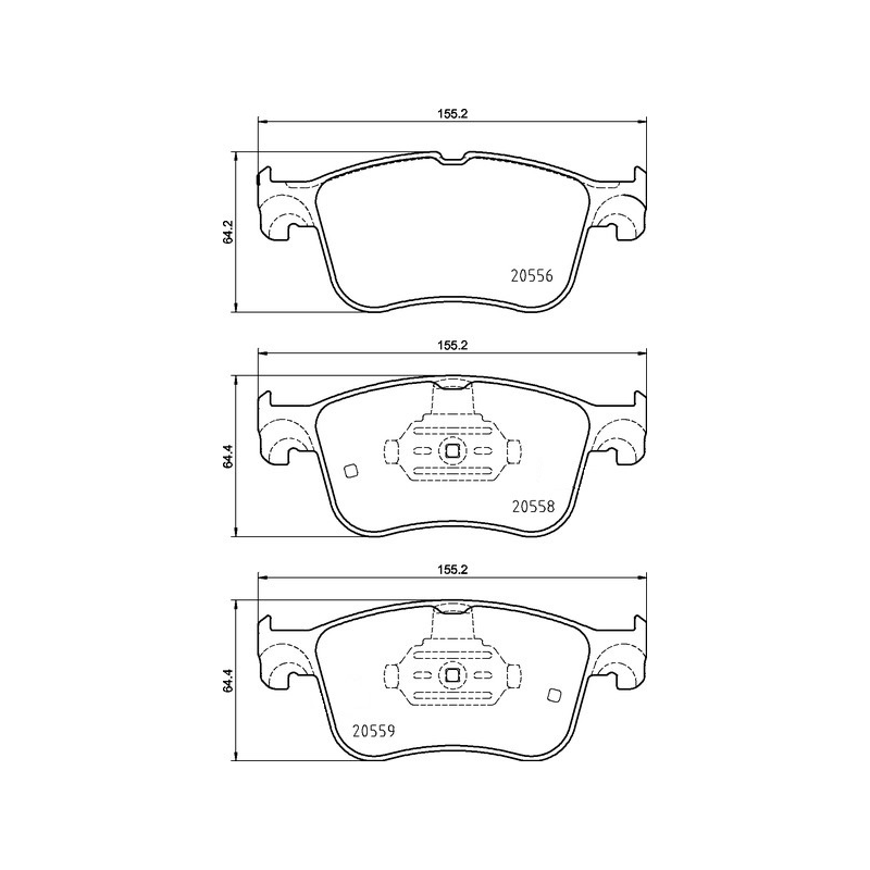 Pastiglie freno asse anteriore - BREMBO
