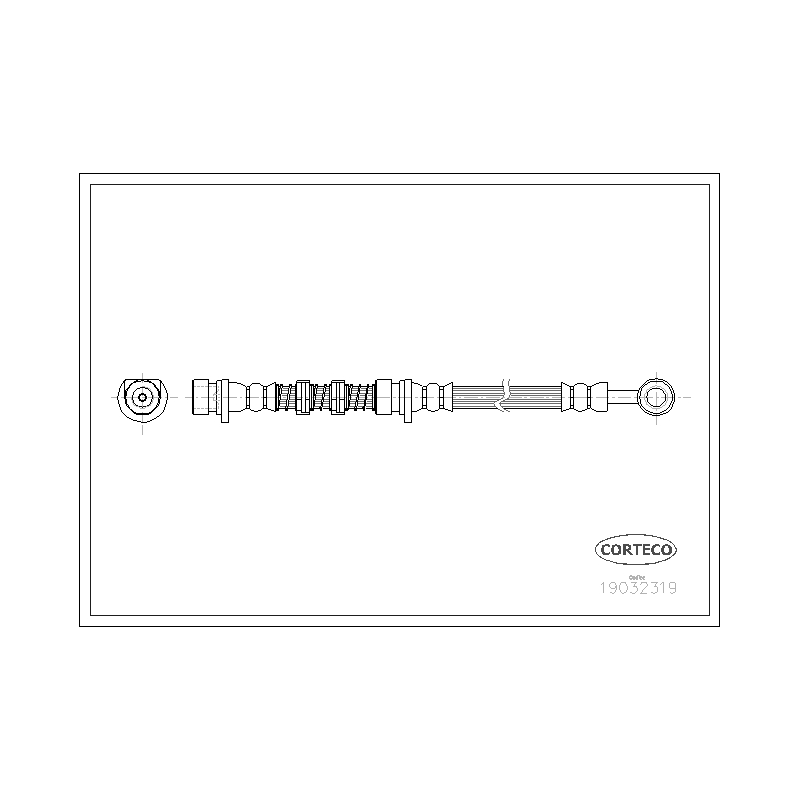 Flessibile freno asse anteriore - CORTECO