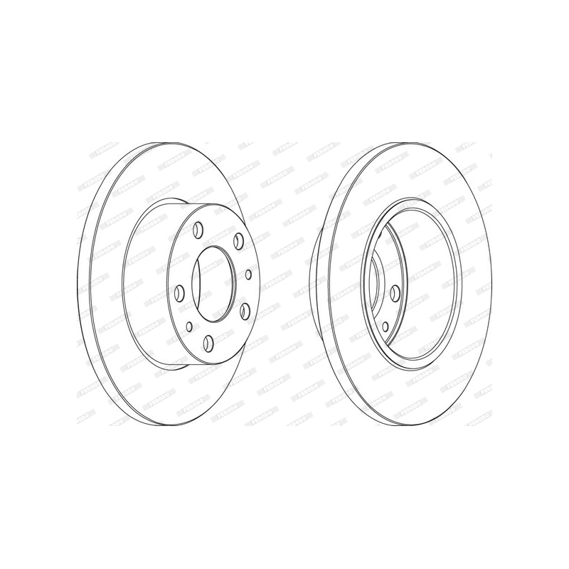 Disco freno asse posteriore - FERODO