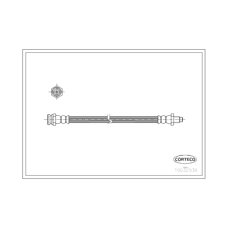 Flessibile freno asse posteriore - CORTECO