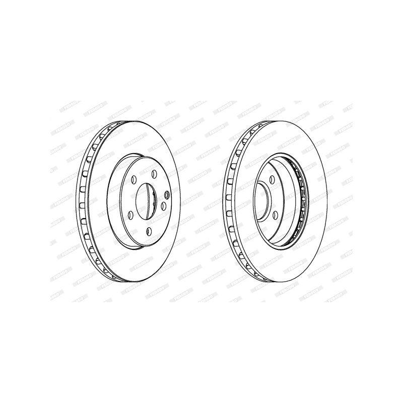 Disco freno asse anteriore - FERODO