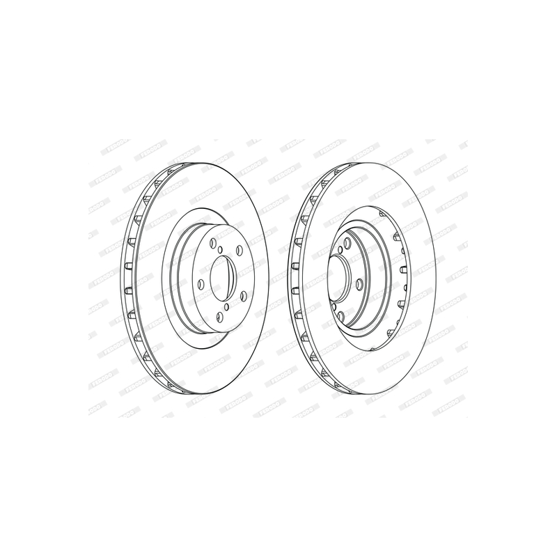 Disco freno asse anteriore - FERODO