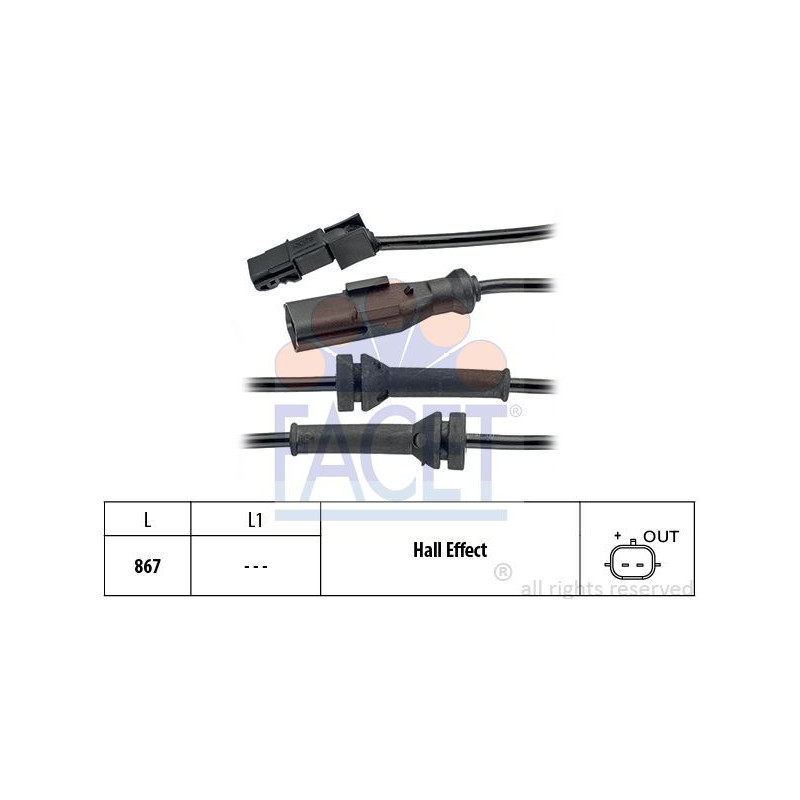 Sensore ABS - FACET