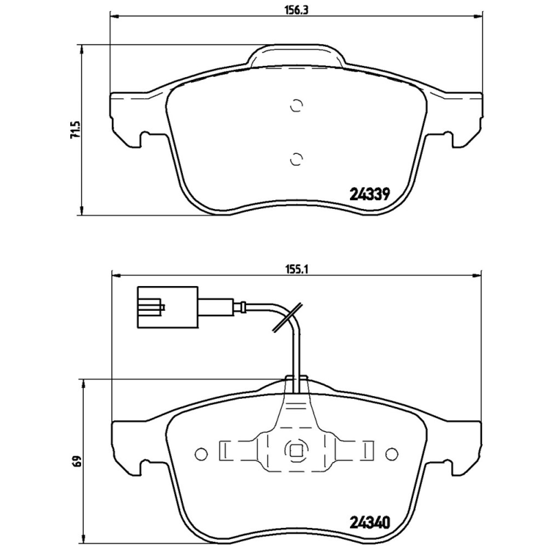 Pastiglie freno asse anteriore - BREMBO