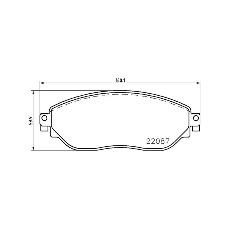 Pastiglie freno asse anteriore - BREMBO