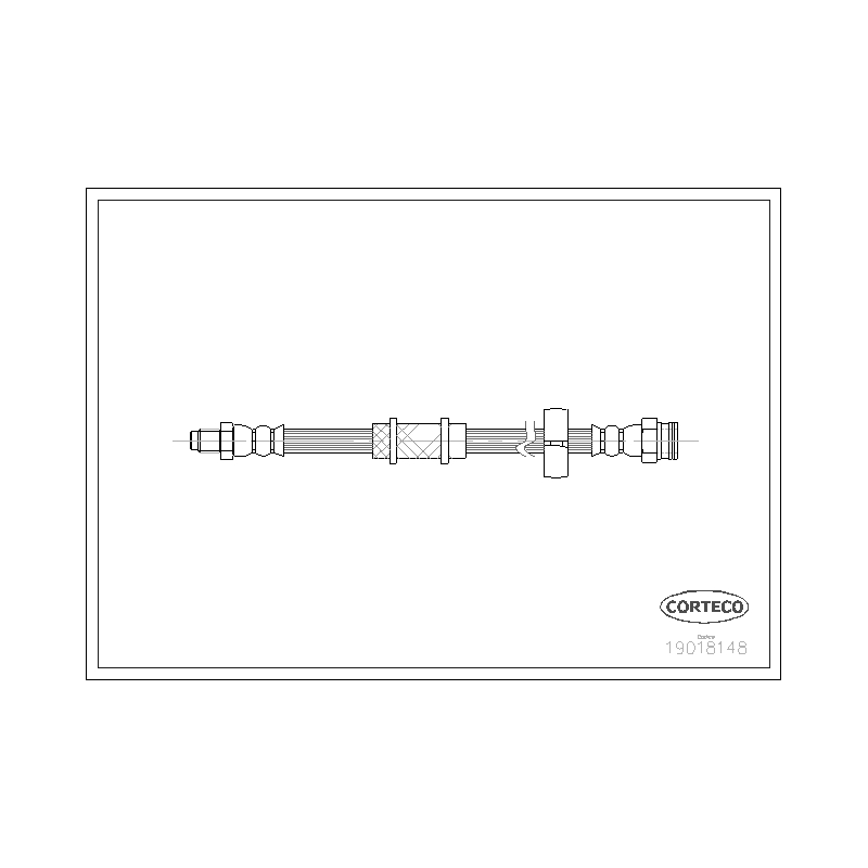 Flessibile freno asse anteriore - CORTECO