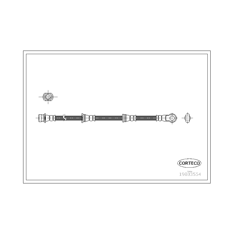 Flessibile freno asse anteriore - CORTECO