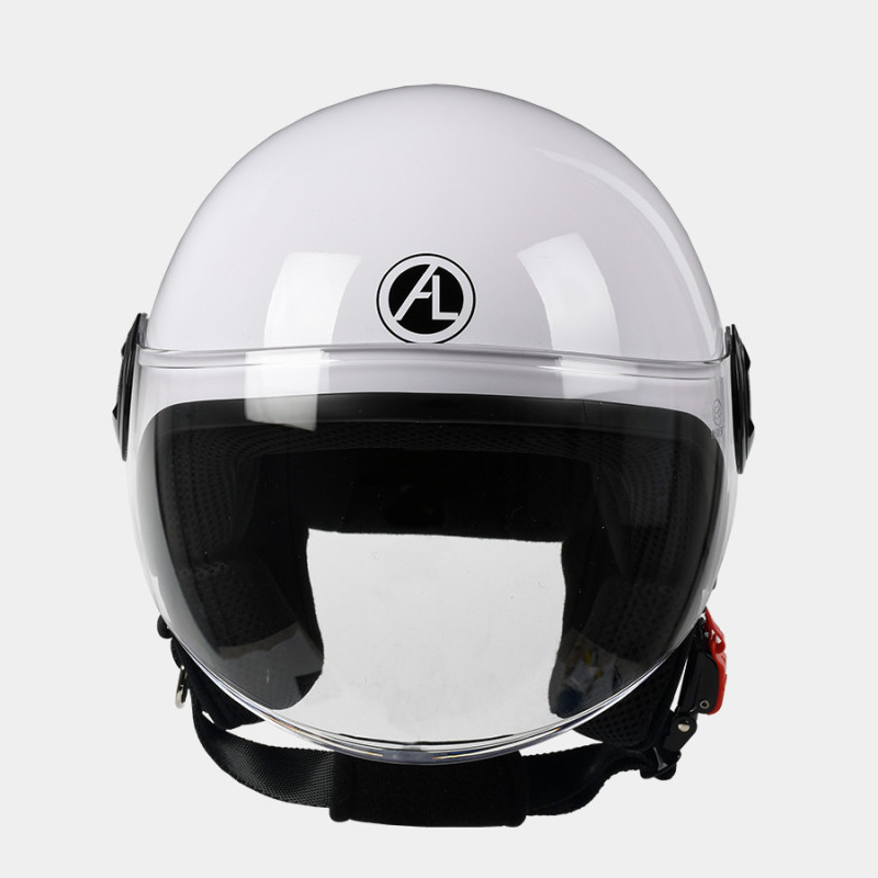 CASCO DEMI-JET MOD.107  V/LUNGA BIANCO XS