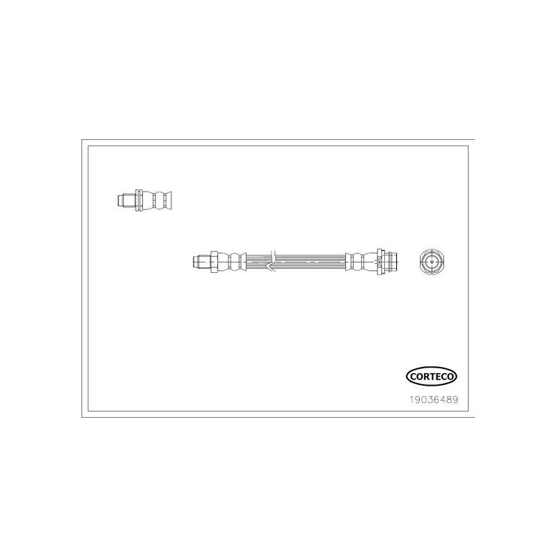 Flessibile freno asse anteriore - CORTECO